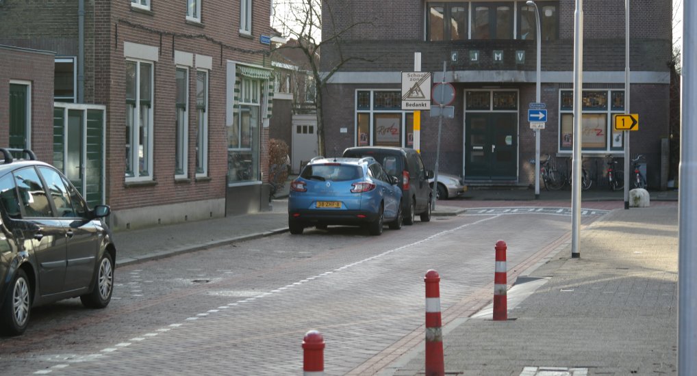 Extra invalide parkeerplaats in het centrum.