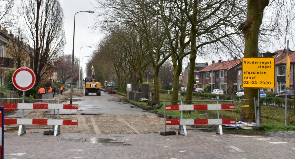 Werkzaamheden Goudenregensingel.