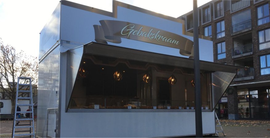 Oliebollenkraam is inmiddels open.
