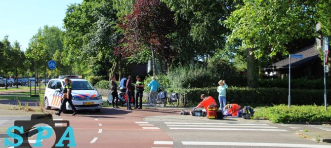 Zwaargewonde rotonde Westlaan. Zwaargewonde rotonde Westlaan.