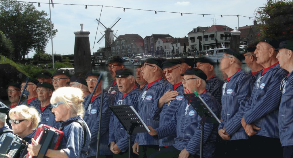 Shantykoor Schiehaven buiten de provincie.