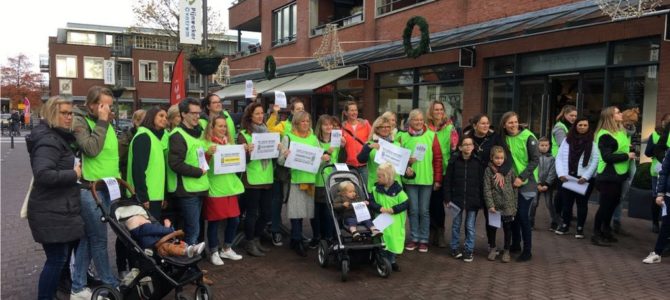 Leraren in actie Raadhuisplein. Leraren in actie Raadhuisplein.