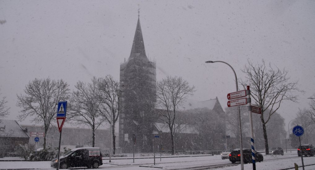 Wintersweer in het Centrum.