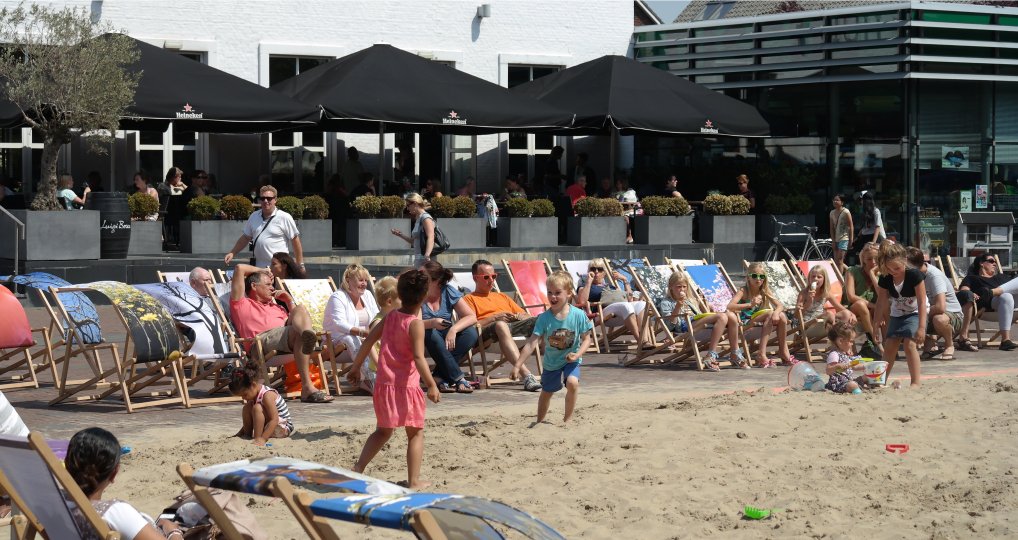 Zandstrand Pijnacker centrum groot succes.