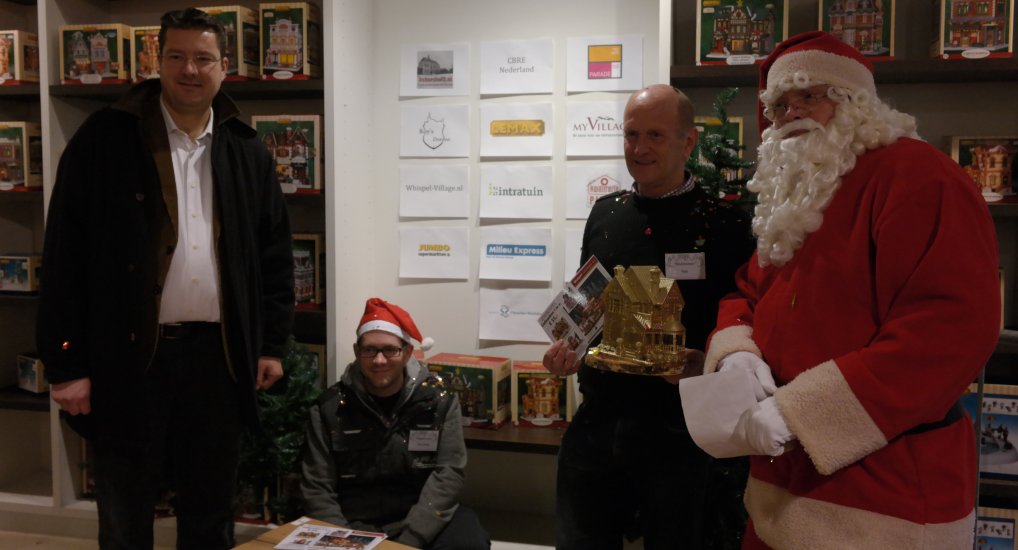 Winnaar NK-Kerstdorpen Rob Wissink.