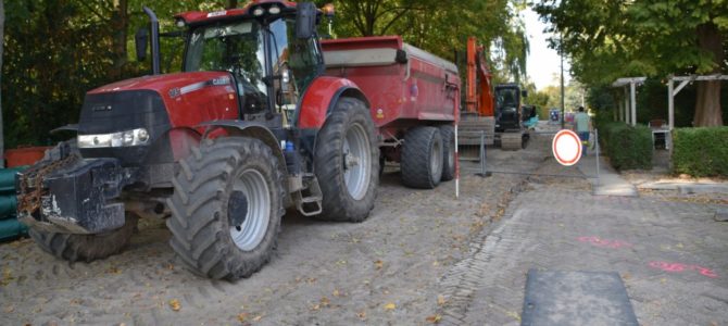 Renovatie nadert het centrum. Renovatie nadert het centrum.