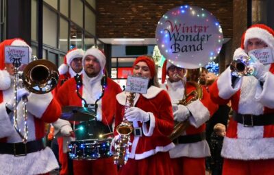 Kerstlichtjes optocht door het centrum