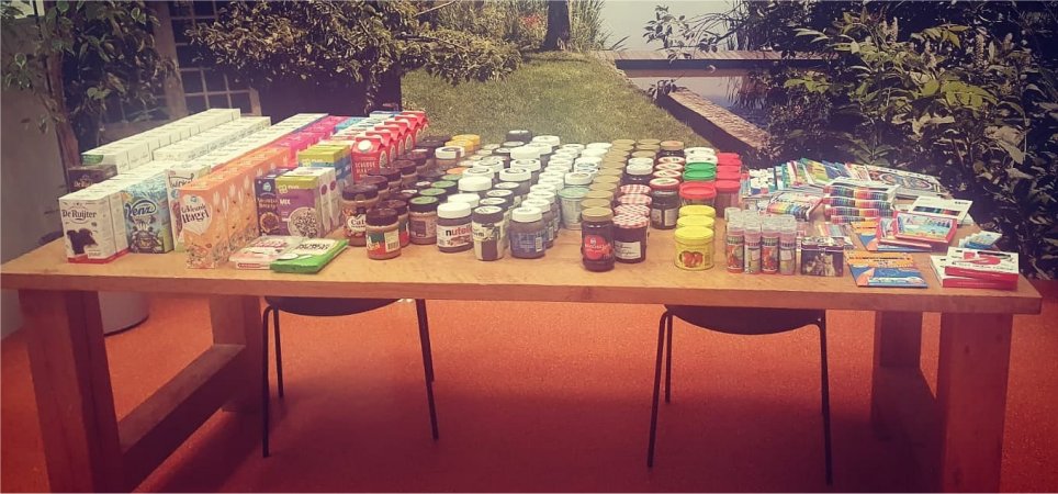 Broodbeleg actie groot succes.