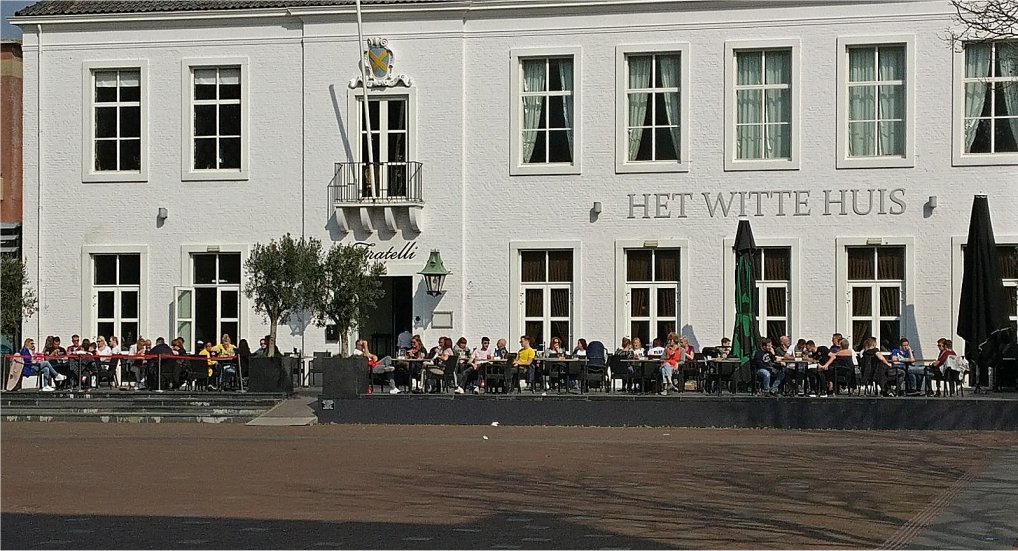 Ruimte voor terrassen in het centrum.