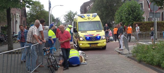 Ongeval tijdens wielerronde. Ongeval tijdens wielerronde.