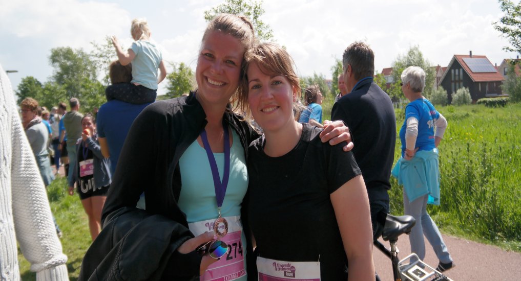 Vliegende Oostland vrouwen run.