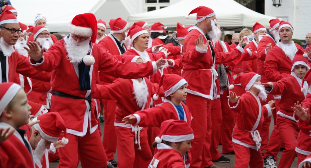 Rotary Santa Run Raadhuisplein.