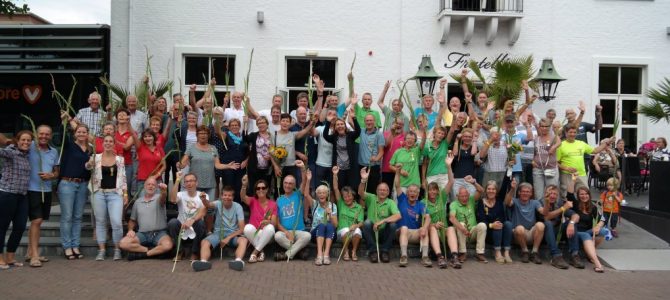 Bordes scene vierdaagse lopers. Bordes scene vierdaagse lopers.