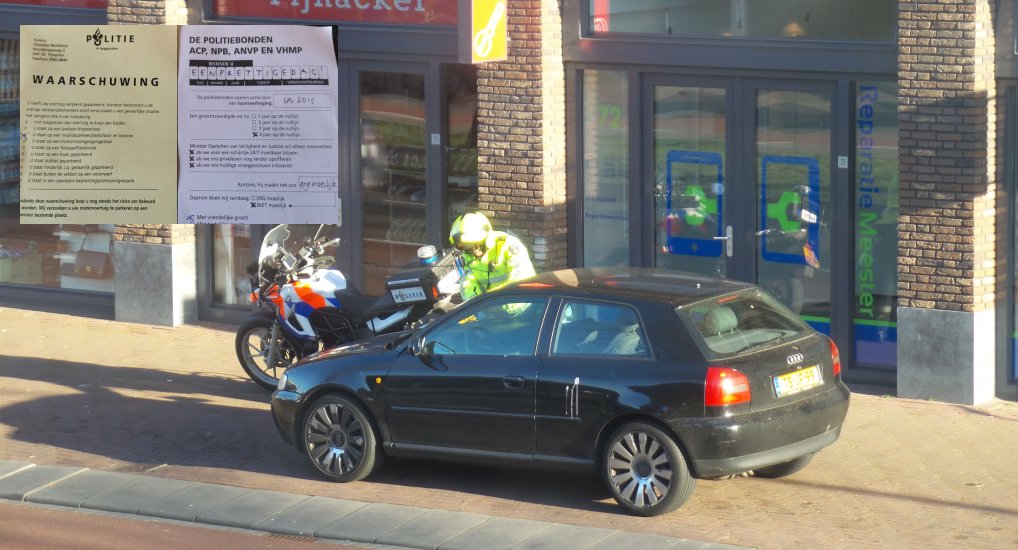 Politie waarschuwingen in het centrum.