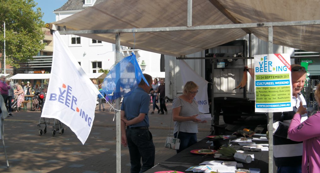 Verbeelding op het Raadhuisplein.