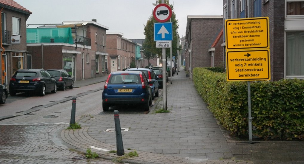 Emmastraat inmiddels afgesloten.