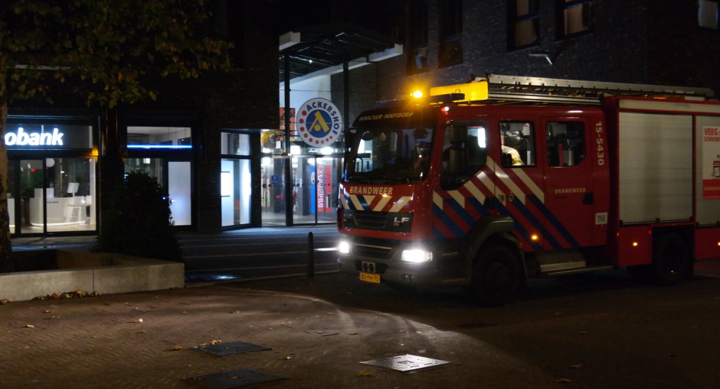 Brandalarm winkelcentrum Ackershof2.