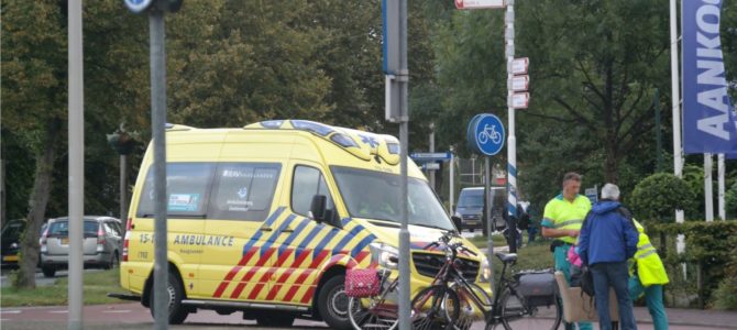Ongeval rotonde Westlaan. Ongeval rotonde Westlaan.