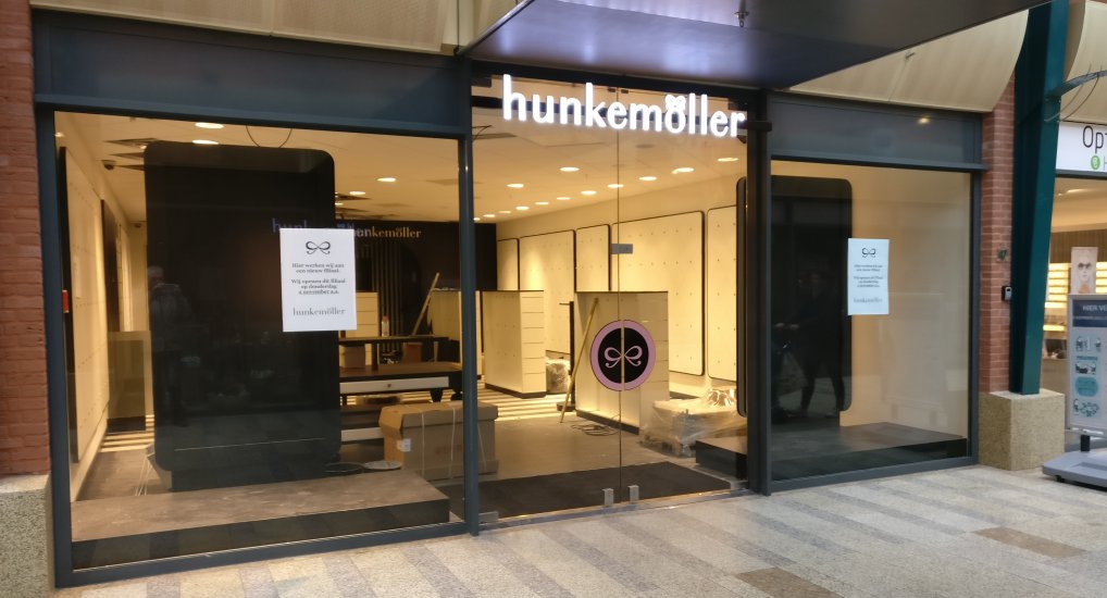 Hunkemoller vanaf 2 november weer open.