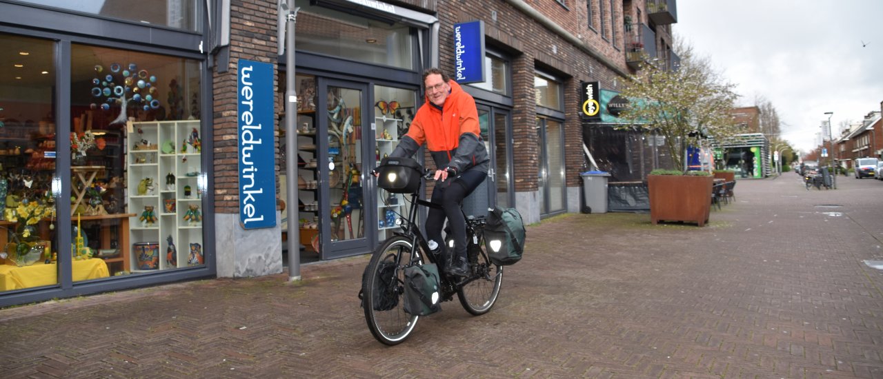 Chocolade fietstransport aangekomen