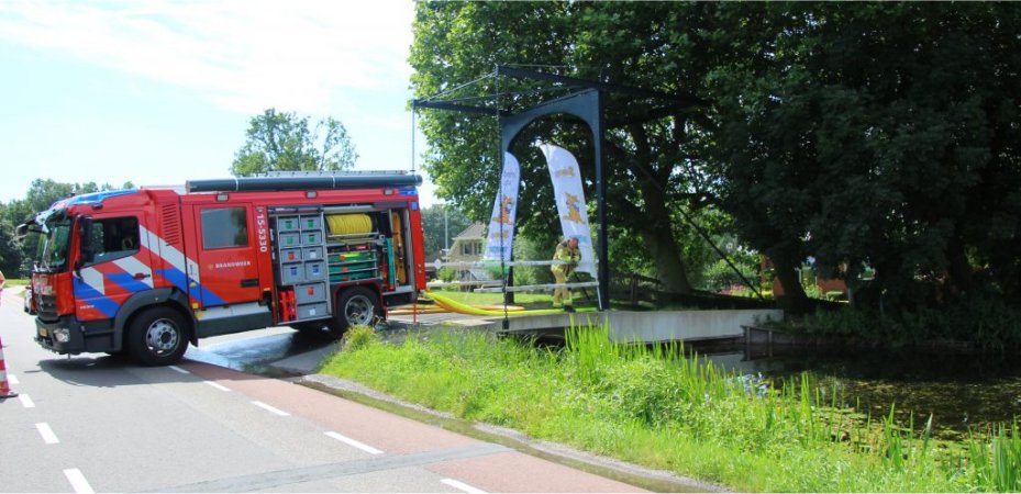 Brand volkstuincomplex Nieuwkoopseweg.