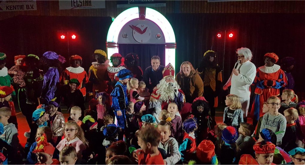 Sinterklaas show groot succes.