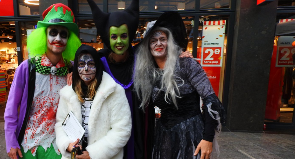 Halloween in winkelcentrum Ackershof.