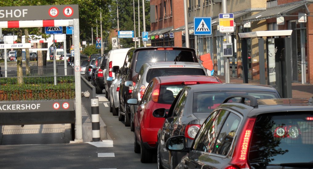 Laden en Lossen in het centrum.